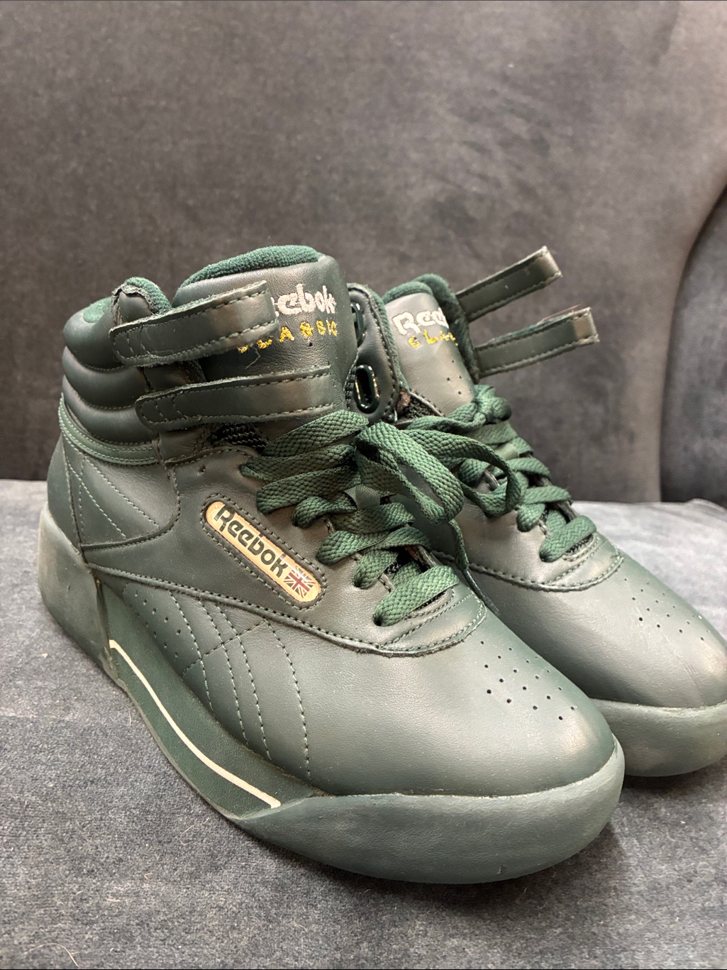 Reebok Freestyle Forest Green HiTop